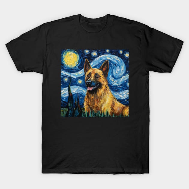 Shepherd Sprezzatura Fashion-Forward Tees Celebrating German Shepherd Sophistication T-Shirt by SofiaRibeiro